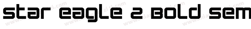 Star Eagle 2 Bold Semi Italic字体转换